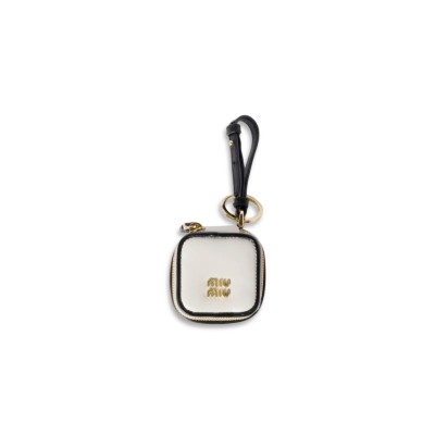 MIU MIU LEATHER KEYCHAIN CHARM 5TL527 (6*6*4cm)